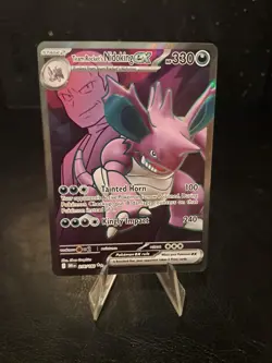 Pokemon TCG Team Rockets Nidoking EX 216/182 Destined Rivals Ultra Rare Full Art - Image 1