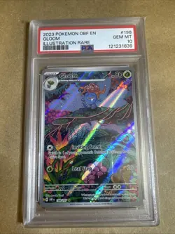 Pokemon TCG Obsidian Flames EN Gloom Illustration Rare 198/197 PSA 10 - Image 1