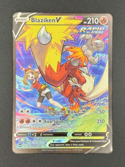 Pokemon Blaziken V SWSH12 Silver Tempest Trainer Gallery Holo TG14/TG30 VLP - Image 1