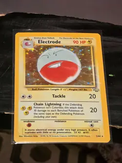 Pokemon TCG Electrode Jungle 2/64 Holo Unlimited WOTC 1999 Card - Image 1