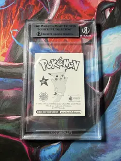 BGS 9 MINT 1999 MERLIN POKEMON #S21 EEVEE-PRISM - Image 2