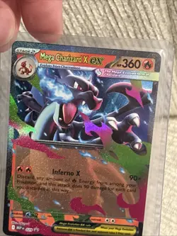 Mega Charizard X ex MEP 029 Mega Evolution Black Star Promo Holo Pokemon TCG NM - Image 2