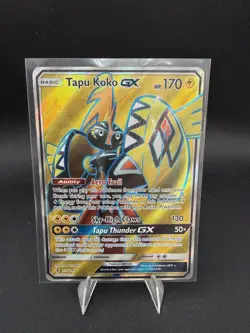 Tapu Koko GX Full Art Ultra Rare Holo 135/145 MP SM-Guardians Rising Pokemon - Image 1