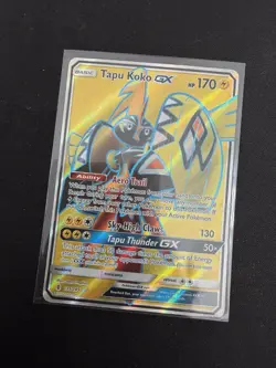 Tapu Koko GX Full Art Ultra Rare Holo 135/145 MP SM-Guardians Rising Pokemon - Image 3