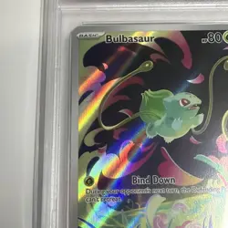 Pokemon TCG Bulbasaur 133/132 ME01 Mega Evolution Illustration Rare PSA 10 - Image 2