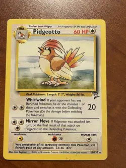 Pokemon Pidgeotto Base Set 2 28/130 - Image 1