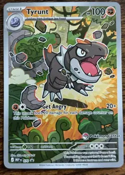 Perfect Order Tyrunt Black Star Promo 070 Pokemon Center Stamped - Image 1