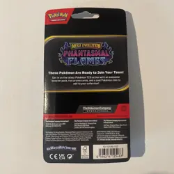 Pokemon TCG Phantasmal Flames Premium Checklane Blister Ethan's Magcargo & Coin - Image 2