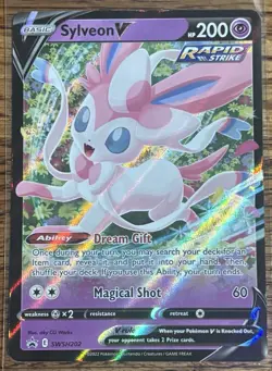 Pokemon Sylveon V SWSH202 SWSH Promo Holo 200 HP Basic English 2022 - Image 1