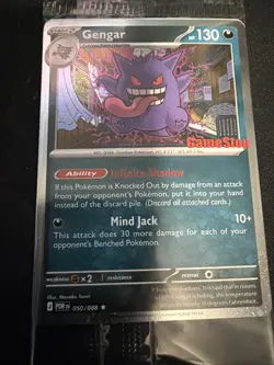 Pokemon Gengar GameStop Promo Stamped Card English 050/088 SEALED - Image 3