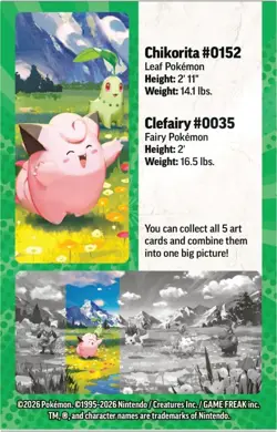 Pokemon TCG: Mega Evolution—Ascended Heroes Mini Tin: Clefairy & Chikorita - Image 2