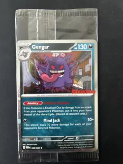Pokemon TCG Gengar POR Promo Card 050/088 English Stage 2 130HP Mind Jack 10+ - Image 1