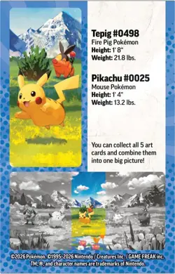 Pokemon TCG: Mega Evolution—Ascended Heroes Mini Tin: Pikachu & Tepig - Image 2