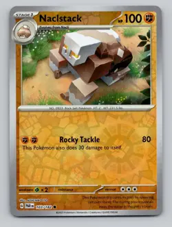 Reverse Holo Naclstack 103/182 Common Paradox Rift Pokemon - Image 1