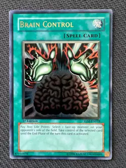 Yugioh Brain Control 1st Edition Ultimate Rare TLM-EN038 VLP/NM - Image 1