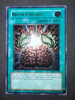Yugioh Brain Control 1st Edition Ultimate Rare TLM-EN038 VLP/NM - Image 2