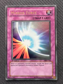 Yugioh Mirror Force 1st Edition Ultra Rare MRD-138 NM - Image 1