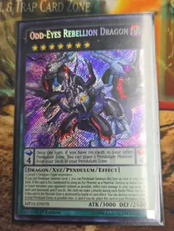 Yugioh Odd-Eyes Rebellion Dragon MP16-EN078 Secret Rare 1st VLP - Image 1