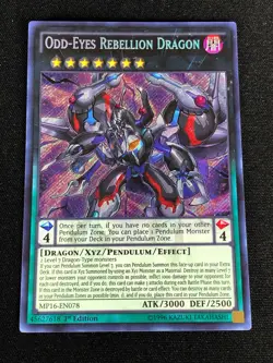 YUGIOH ODD-EYES REBELION DRAGON MP16-EN078 1ST SECRET - Image 1