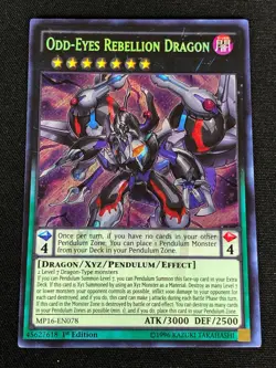 YUGIOH ODD EYES REBELLEION DRAGON MP16-EN078 1ST SECRET (NM) - Image 1