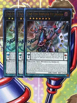 Yugioh Odd-Eyes Rebellion Xyz Dragon BLMR-EN005 Playset - Image 1