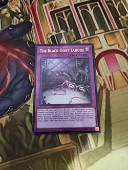 The Black Goat Laughs CH01-EN038 Ultra Rare 1ST ED NM Yugioh - Image 1
