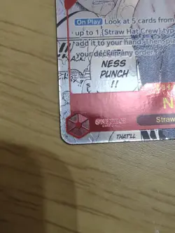 One Piece Nami Card TCG OP01-016 Manga PRB English Edition - Image 4