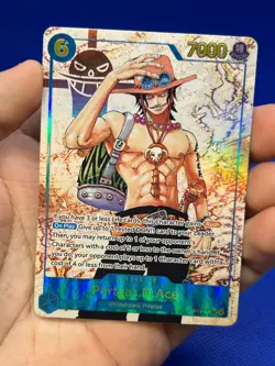 One Piece Carrying On His Will Portgas D Ace OP13-119 Alternate Alt Art SEC LP - Image 2