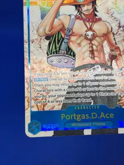 One Piece Carrying On His Will Portgas D Ace OP13-119 Alternate Alt Art SEC LP - Image 5