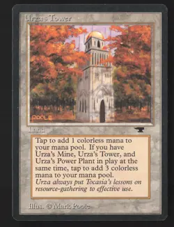 Urza's Tower (Forest) x1 1x Antiquities MP MTG - Image 2