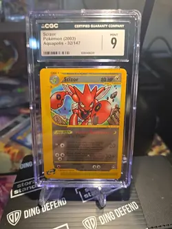 Scizor 32/147 CGC 9 Aquapolis POP 13 Non Holo Pokemon TCG Card Vintage Graded - Image 1