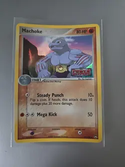 Machoke 33/108 EX Power Keepers Stamped NM POKEMON Holo (Curved) - Image 1