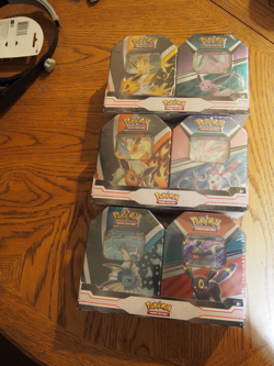 Three Pokemon TCG V Heroes Bundle Tin two packs. sealed and unopened - Image 1