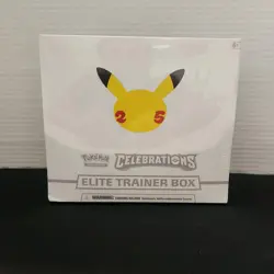 Pokemon Celebrations Elite Trainer Box ETB 25th Anniversary New Factory Sealed 820650809439 - Image 1