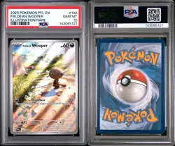 2025 POKEMON PFL EN-PHANTASMAL FLAMES ILLUSTRATION RARE PALDEAN WOOPER PSA 10 - Image 3