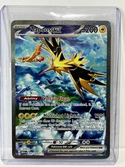 Pokemon TCG Zapdos ex 202/165 151 Special Illustration Rare Holo Full Art - Image 2