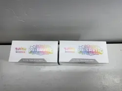 2 Pokemon TCG Prismatic Evolutions ETB Elite Trainer Boxes NEW Factory Sealed - Image 2
