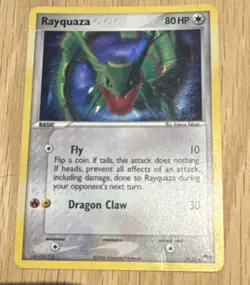 Pokemon Rayquaza POP Series 1 003/017 Holo Rare 80 HP Basic Fly Dragon Claw - Image 1