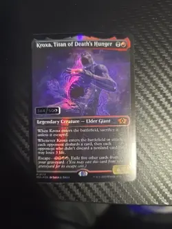 Magic the Gathering Kroxa, Titan of Death's Hunger Serial Numbered 384/500 - Image 1