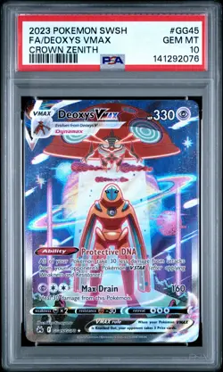 2023 Pokemon Sword And Shield Crown Zenith #GG45 Fa/Deoxys Vmax PSA 10 - Image 1