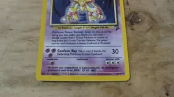 2000 Pokemon Alakazam Holo 1/130 Base Set 2 WOTC Vintage - Image 3