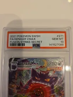 Pokemon TCG Gengar VMAX Alternate Art Fusion Strike Mint Condition - Image 3