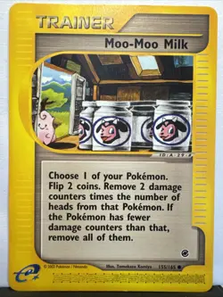 Pokemon Moo-Moo Milk Trainer, 155/165 Expedition Base Set, e-Reader LP - Image 1