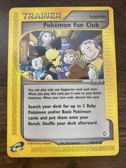 Trainer Pokemon Fan Club Uncommon Aquapolis 139/147 - Image 1