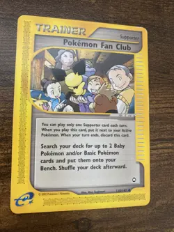 Trainer Pokemon Fan Club Uncommon Aquapolis 139/147 - Image 3