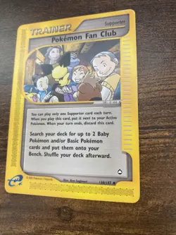 Trainer Pokemon Fan Club Uncommon Aquapolis 139/147 - Image 4