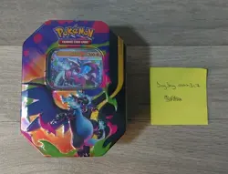 Pokemon TCG Mega Charizard Tin Mega Charizard X ex New Sealed - Image 2