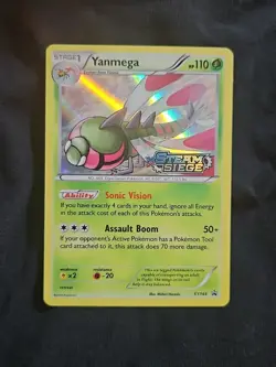 Yanmega XY144 Prerelease Promo Holo Pokemon Steam Siege 2016 - Image 1