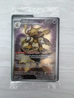 Pokemon Alakazam SV Promo 009 Sealed Black Star Promo NM Factory Pack - Image 1