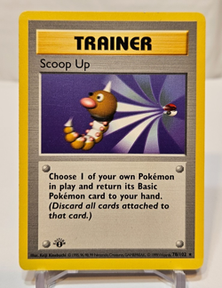 Scoop Up 78/102 Rare 1st Edition Base Set Pokemon 1410 - Image 1